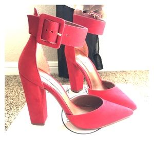 Red Steve Madden Pumps